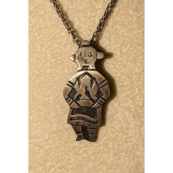 Sterling Silver Native American Hope Pendant Necklace - Picture 1 of 6
